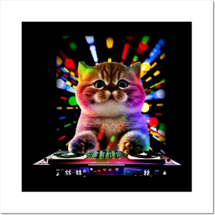 Dj cat Posters and Art